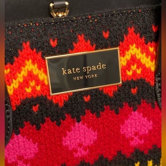 Kate Spade New York Women’s Manhattan Carnival Fair Isle Small Tote - Picture 2 of 14